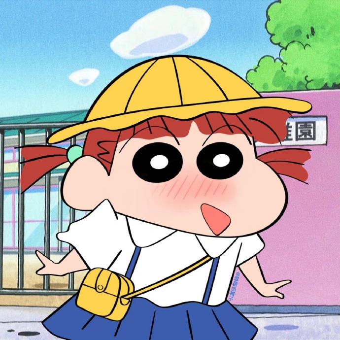 蜡笔小新和妮妮的情侣头像图片可爱一对两张 12张