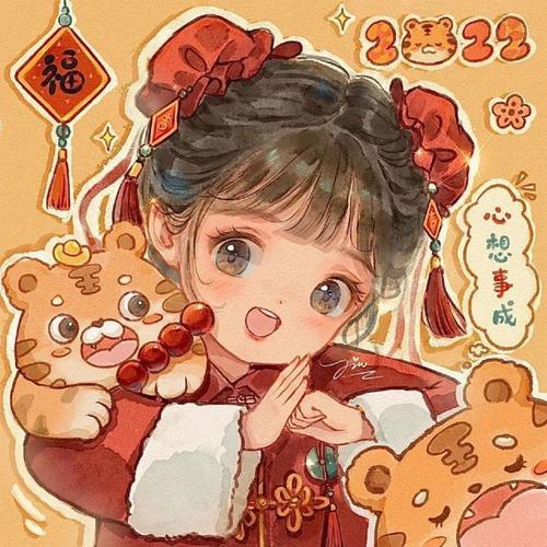 春节头像可爱图片卡通 春节头像可爱图片大全2023 20张