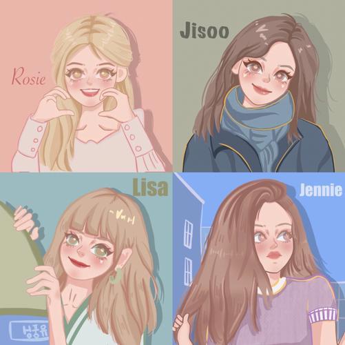 闺蜜头像blackpink|BLACKPINK四人闺蜜头像 19张