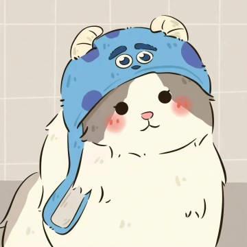 超萌可爱的卡通情侣头像图片大全2023最火爆一对两张 8张